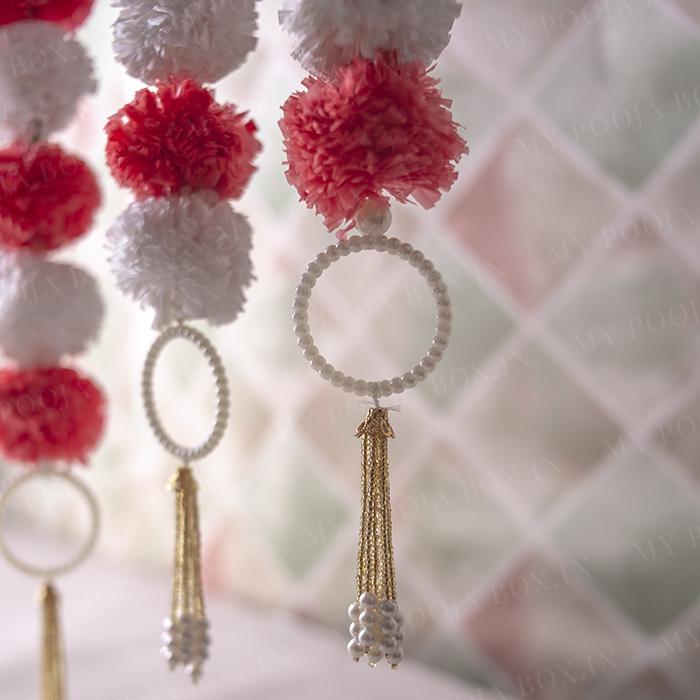Incredible Floral Red White Backdrop Decoration