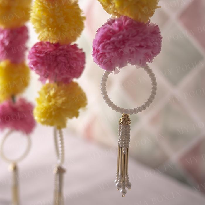Incredible Floral Pink Yellow Backdrop Decoration