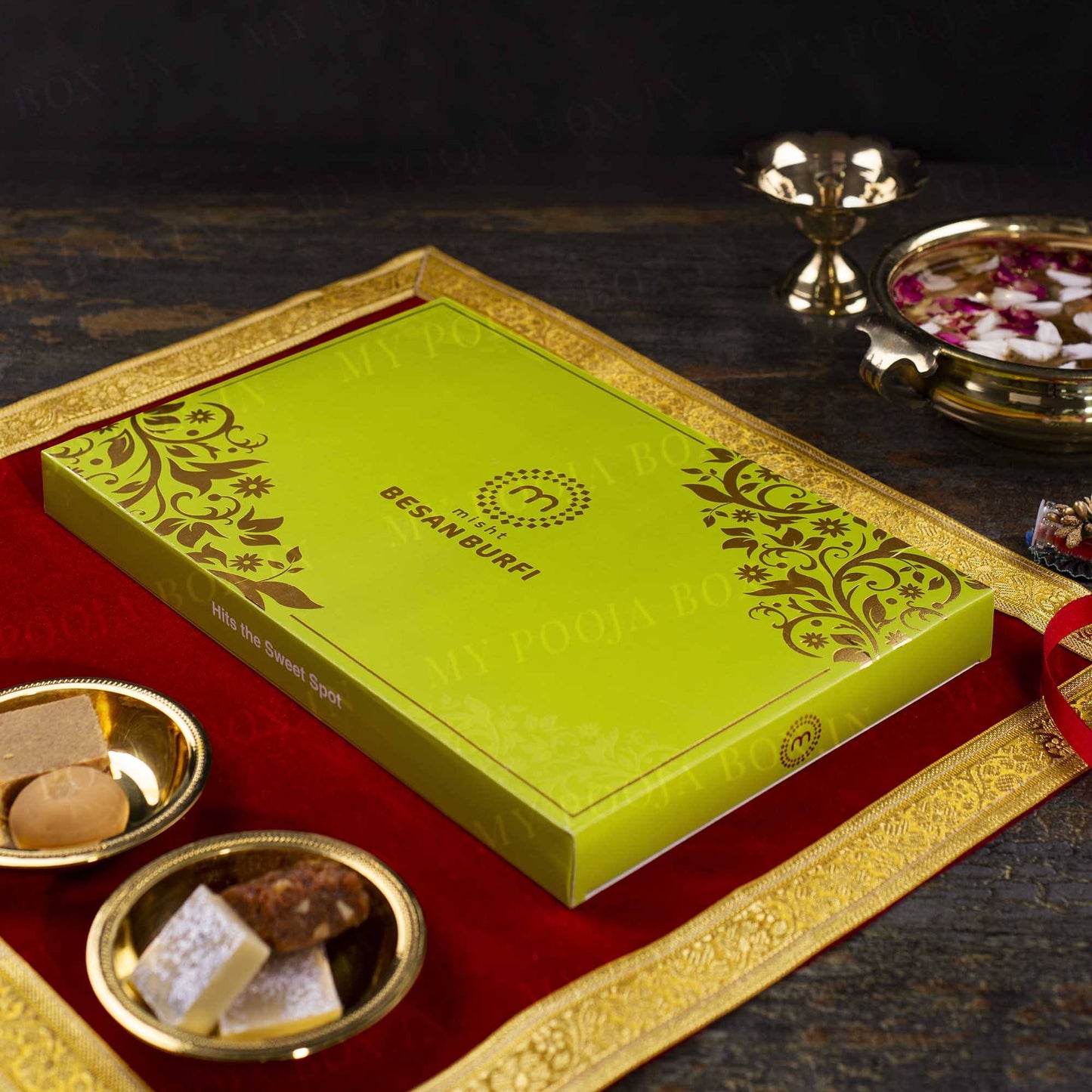 Besan Burfi Mithai Gift Box