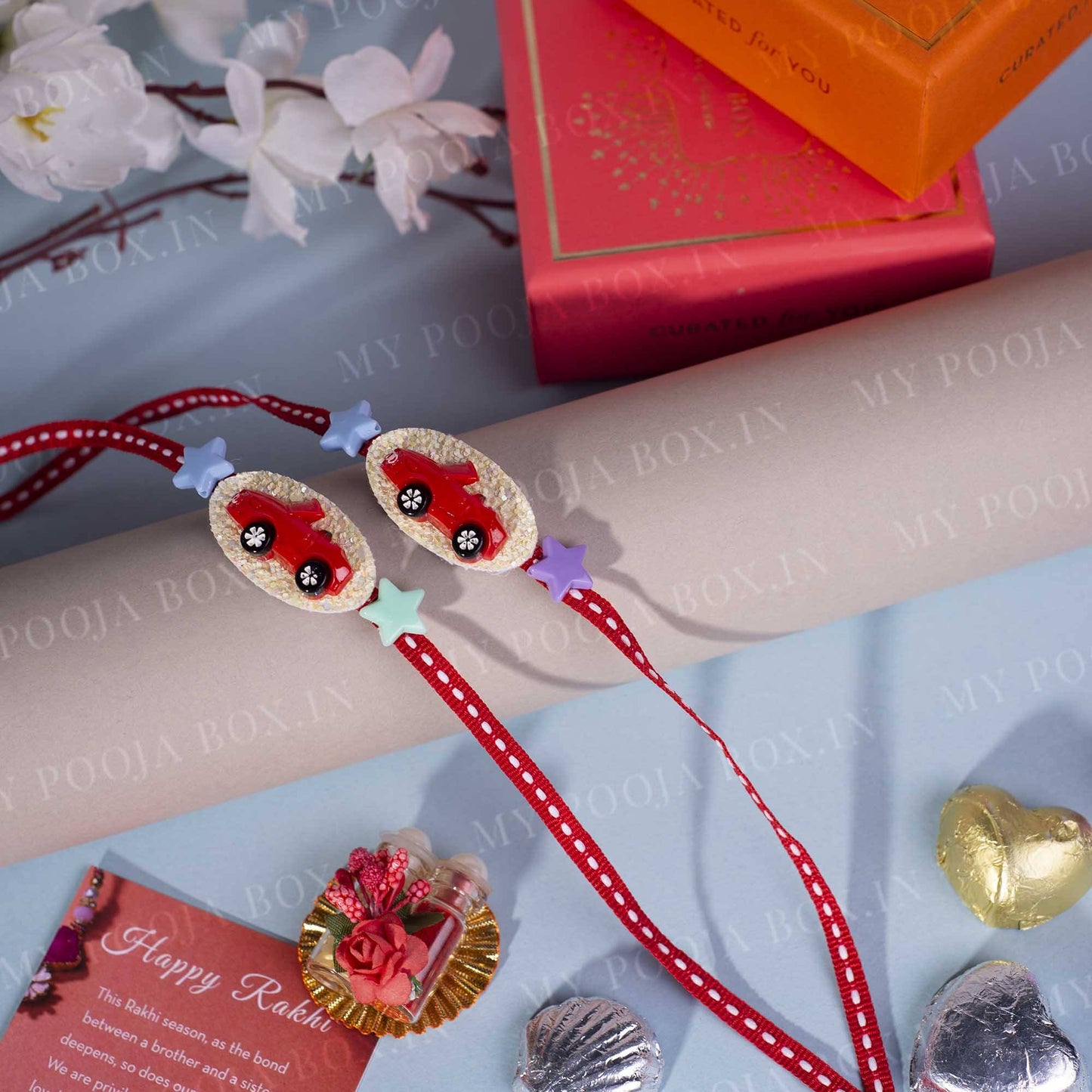 Car Lover Quirky Rakhi (Set of 2)