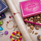 Sparkling Red Bhaiya Bhabhi Rakhi Gift Box