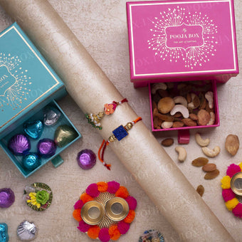Chic & Elegant Bhaiya Bhabhi Rakhi Gift Box