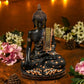 Black Buddha Statue with Mosaic Design