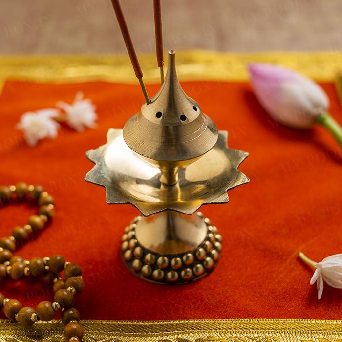 Hancrafted Brass Agarbatti Holder