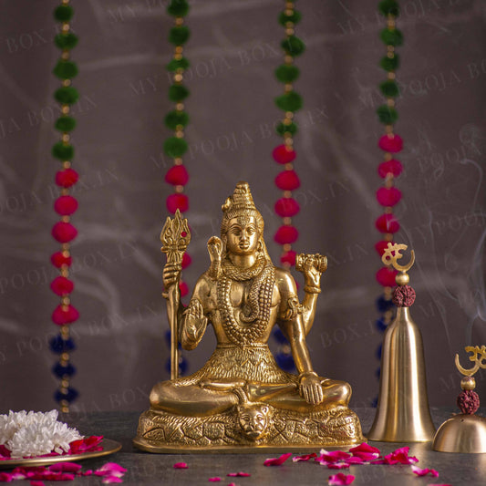 Antique Brass Mahadev (Shiv) Idol