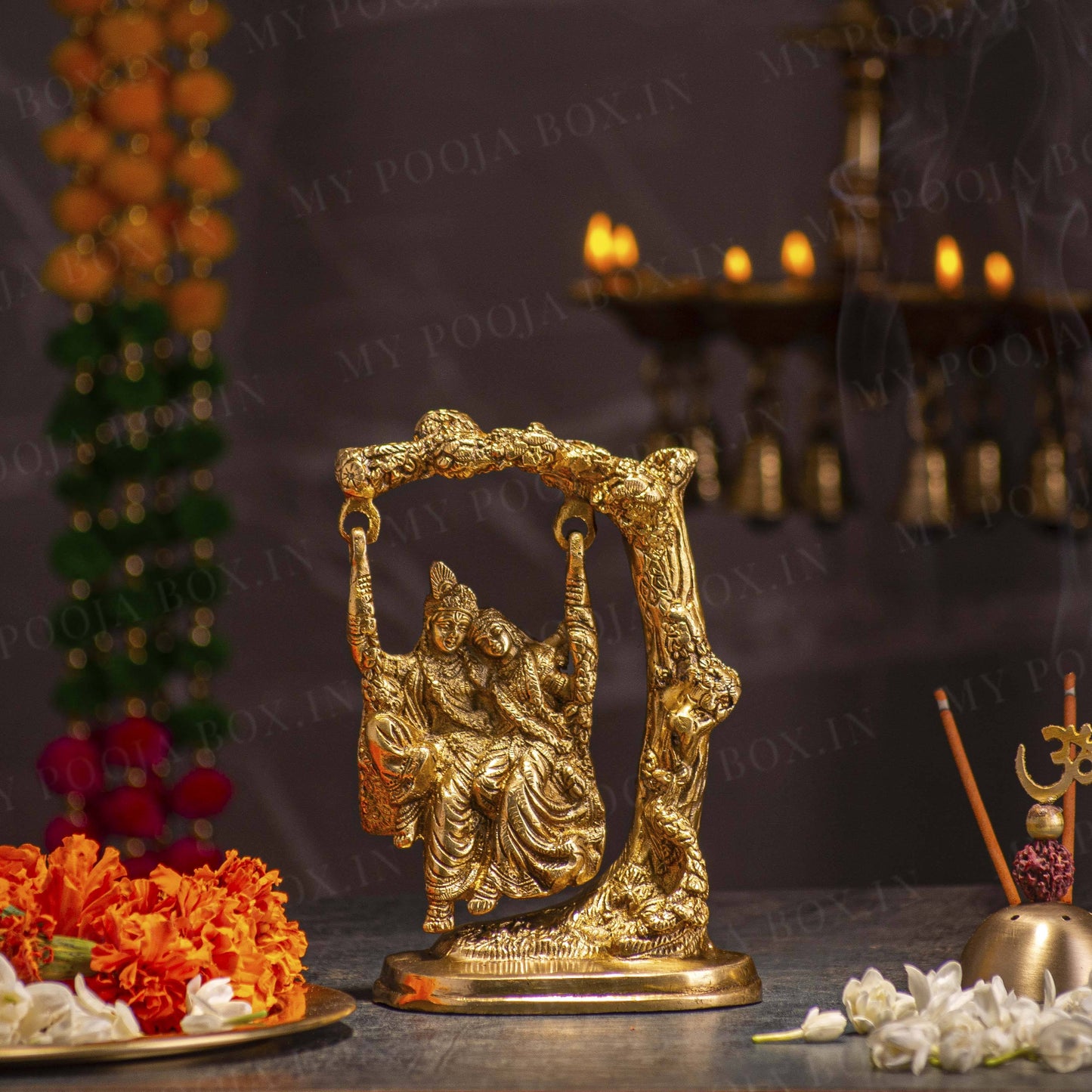 Elegant Brass Radha krishan Idol
