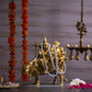Traditional Brass Shiv Parivar with Nandi