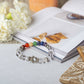 Clear Quartz Bracelet with Hamsa Charm 8 Chakra Bracelet