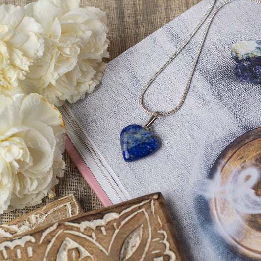 Lapis Lazuli Heart Pendant Necklace