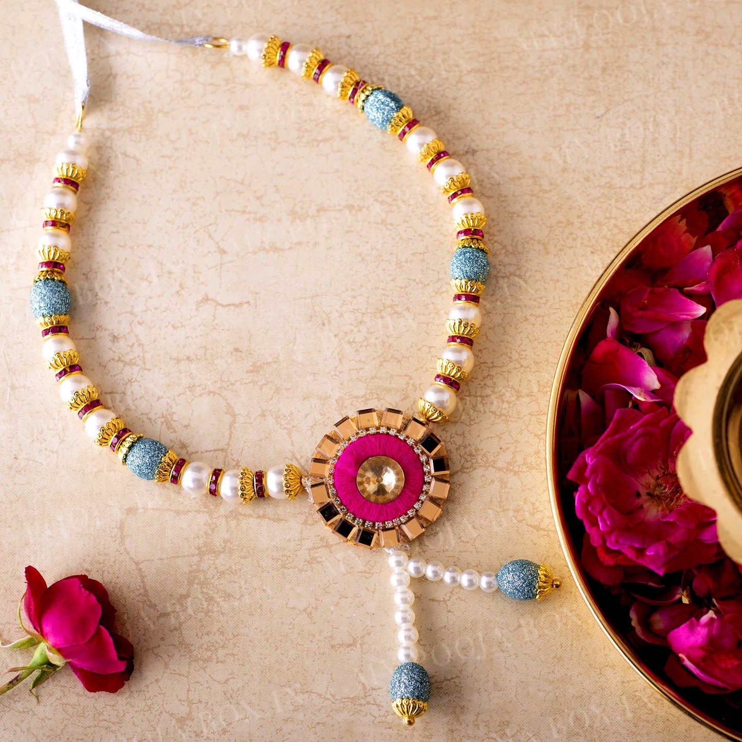 Adjustable Blue Garland/Mala