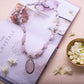 Rose Quartz Crystal Pendant Necklace
