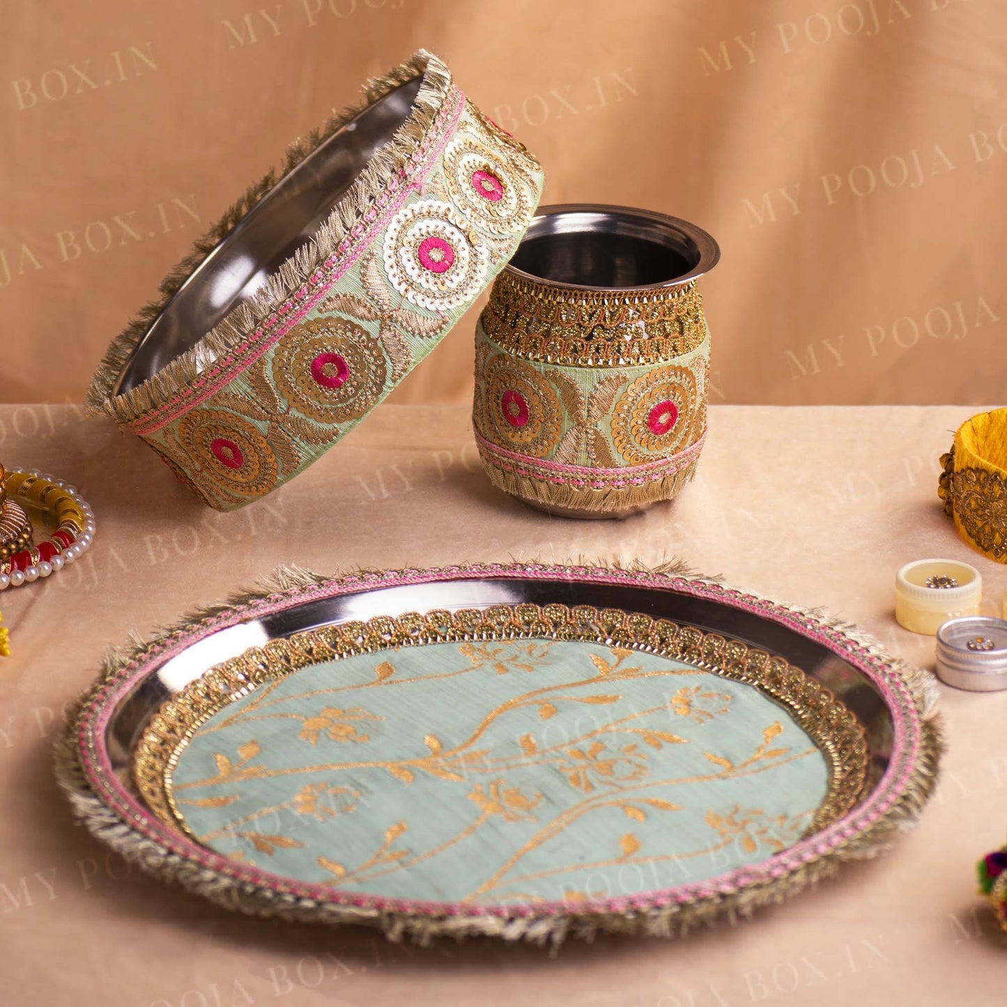 Amelia Karwa Chauth Thali Set