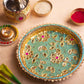 Inaayat Karwa Chauth Thali Set (Blue & Pink)