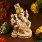 Divine Cream And Golden Sitting Ganesha