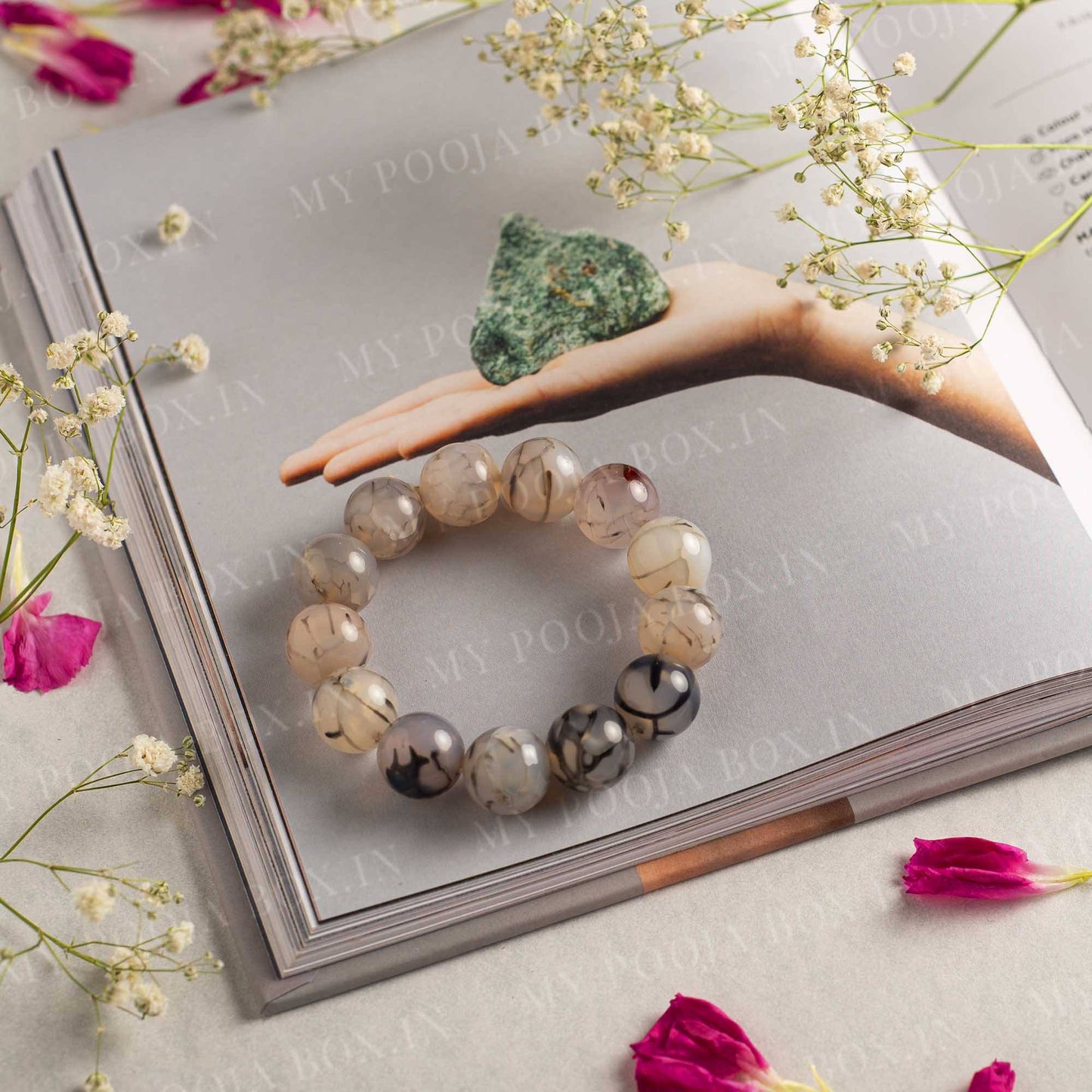 Agate Gemstone Spiritual Protection Band/Bracelet