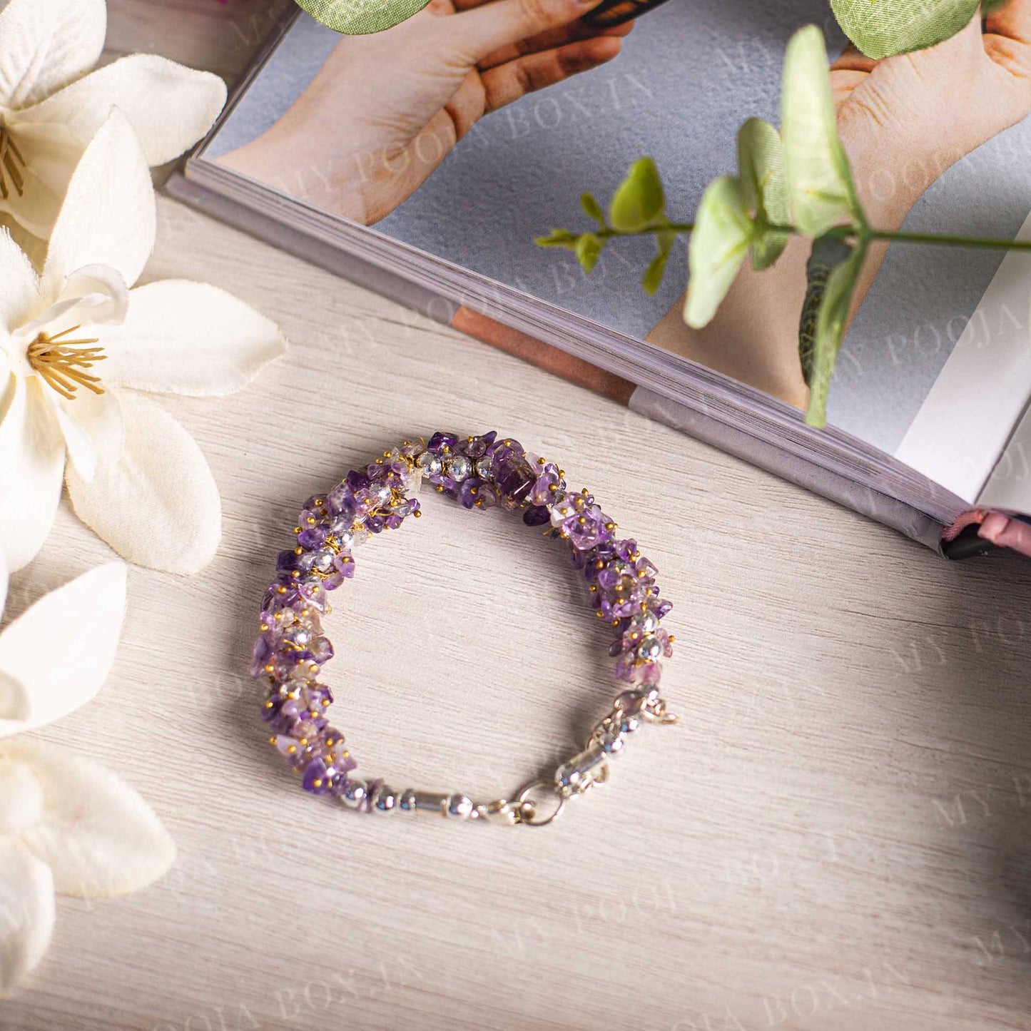 Amethyst Stone Bracelet – Healing Stone