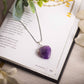 Amethyst Heart Pendant Necklace