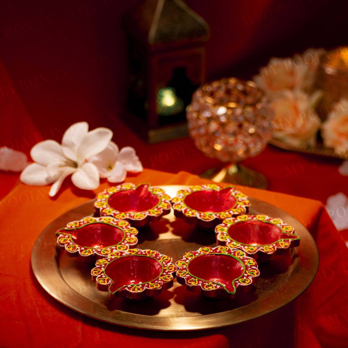 Traditional Handcrafted Diya Set of 6