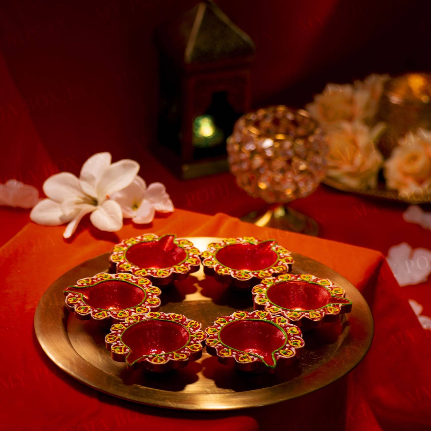 Traditional Handcrafted Diya Set of 6