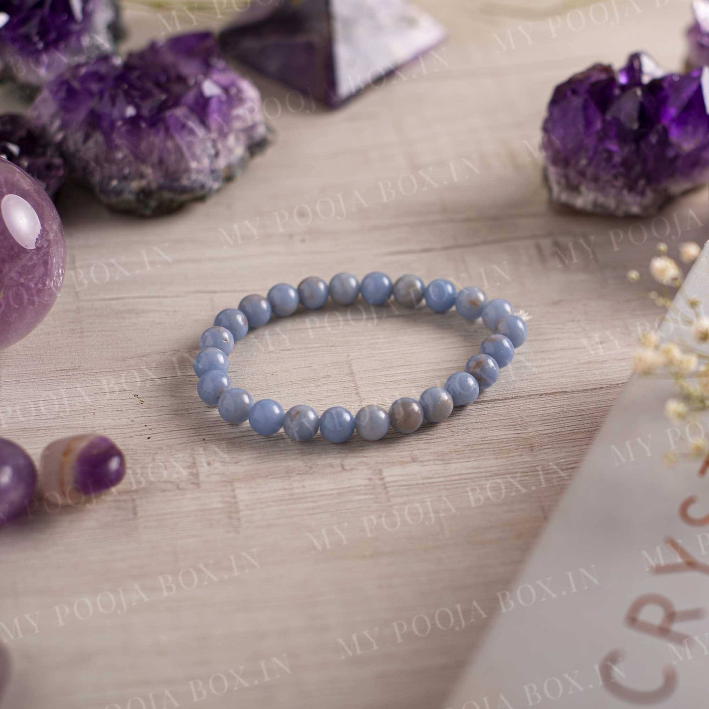 Aquamarine Crystal Bracelet