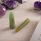 Green Jade Tower/Pencil (Set of 2) for Health, Wealth & Luck