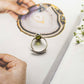 Peridot Silver Adjustable Crystal Ring