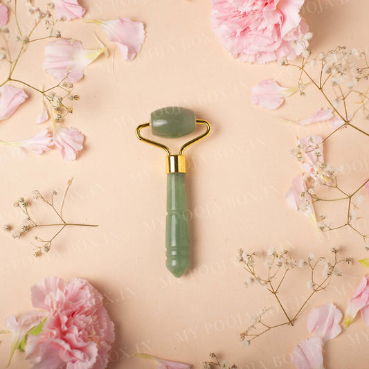 Green Aventurine Mini Facial Massage Beauty Roller