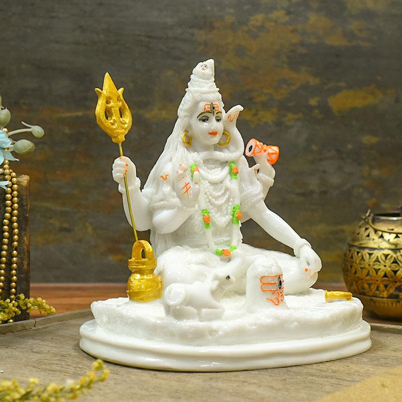 Divine Marble Dust Shiv Idol/Murti