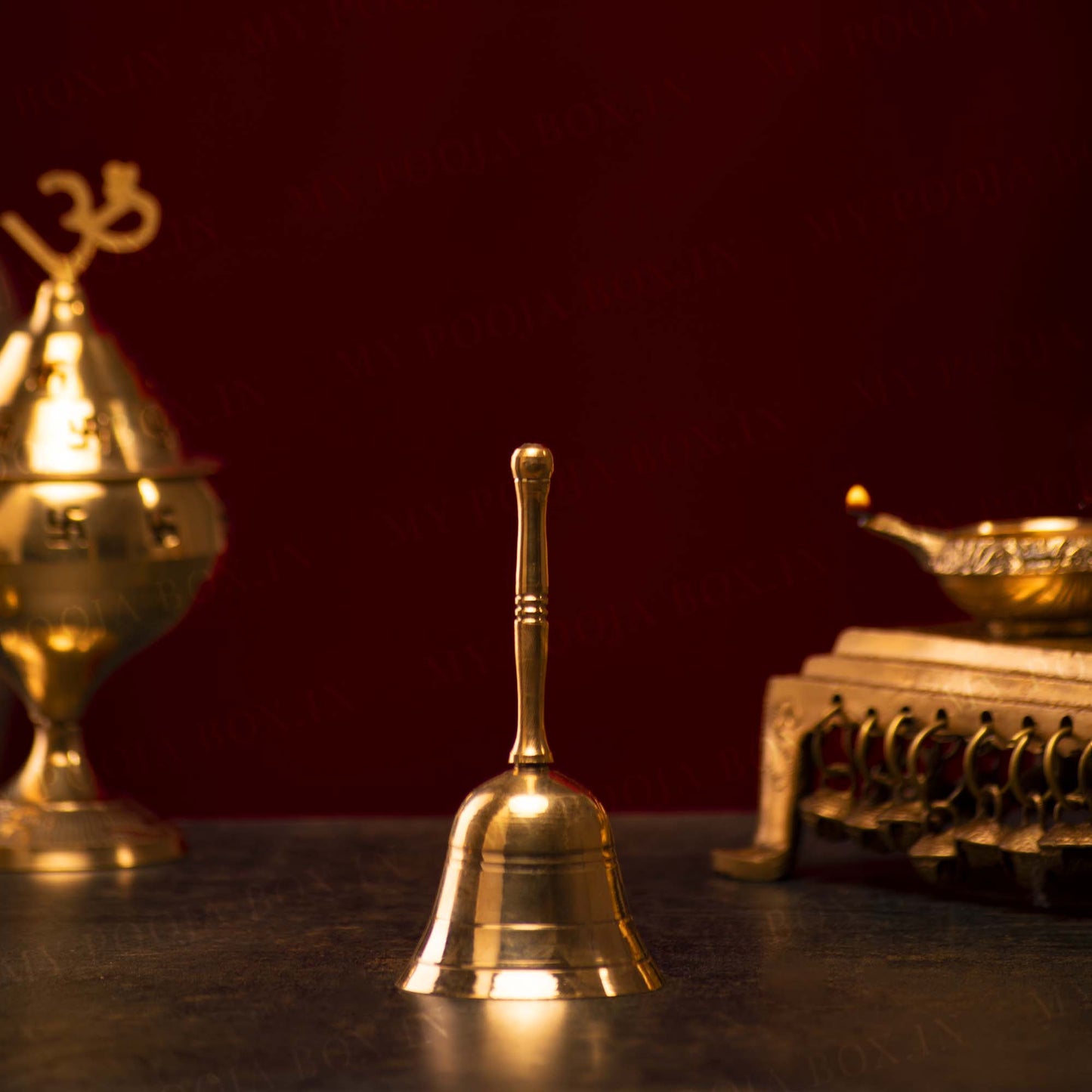 Antique Broad Brass Bell