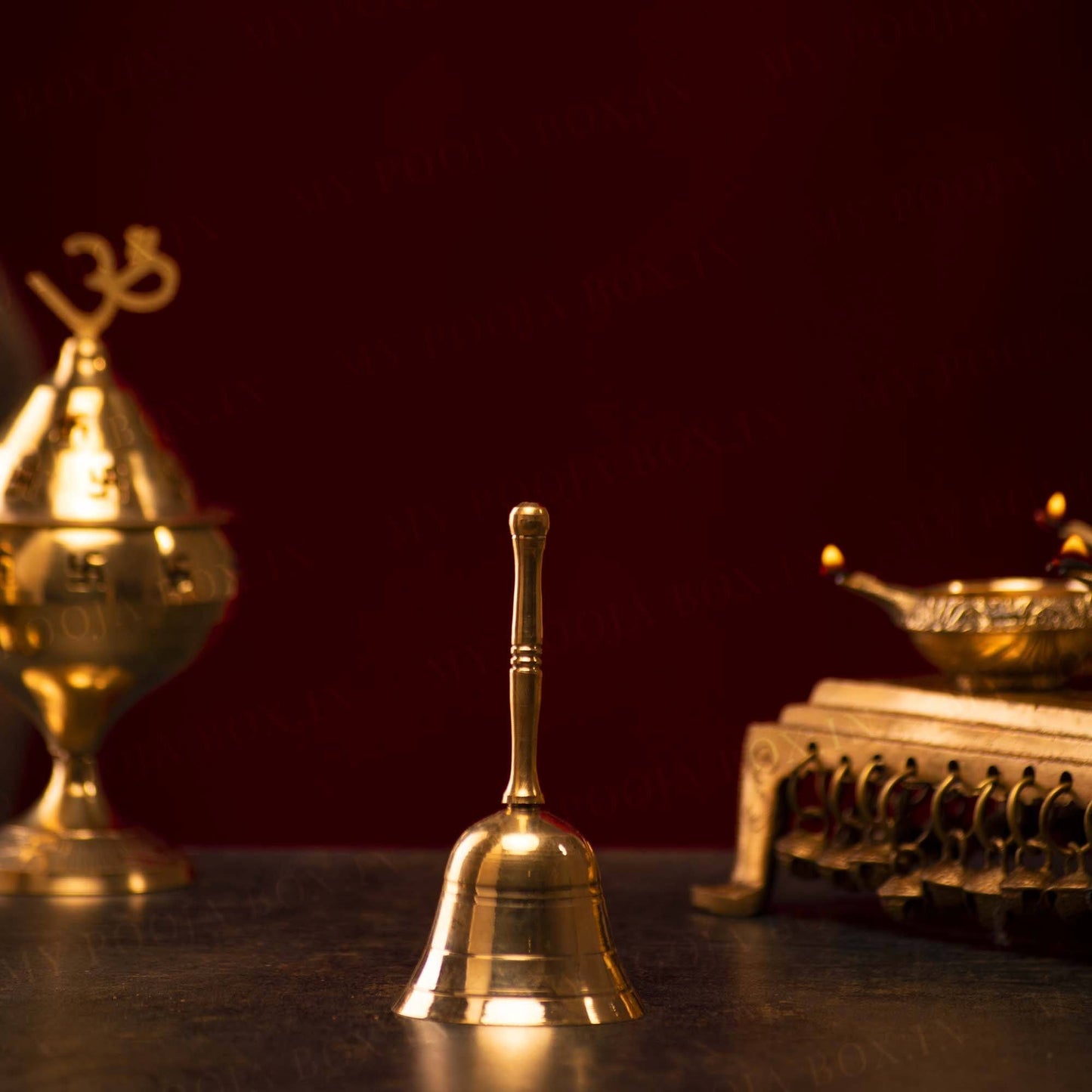 Antique Broad Brass Bell