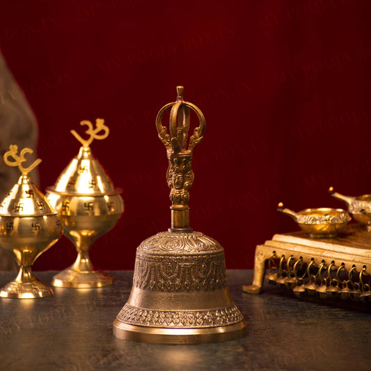 Antique Brass Bell Large