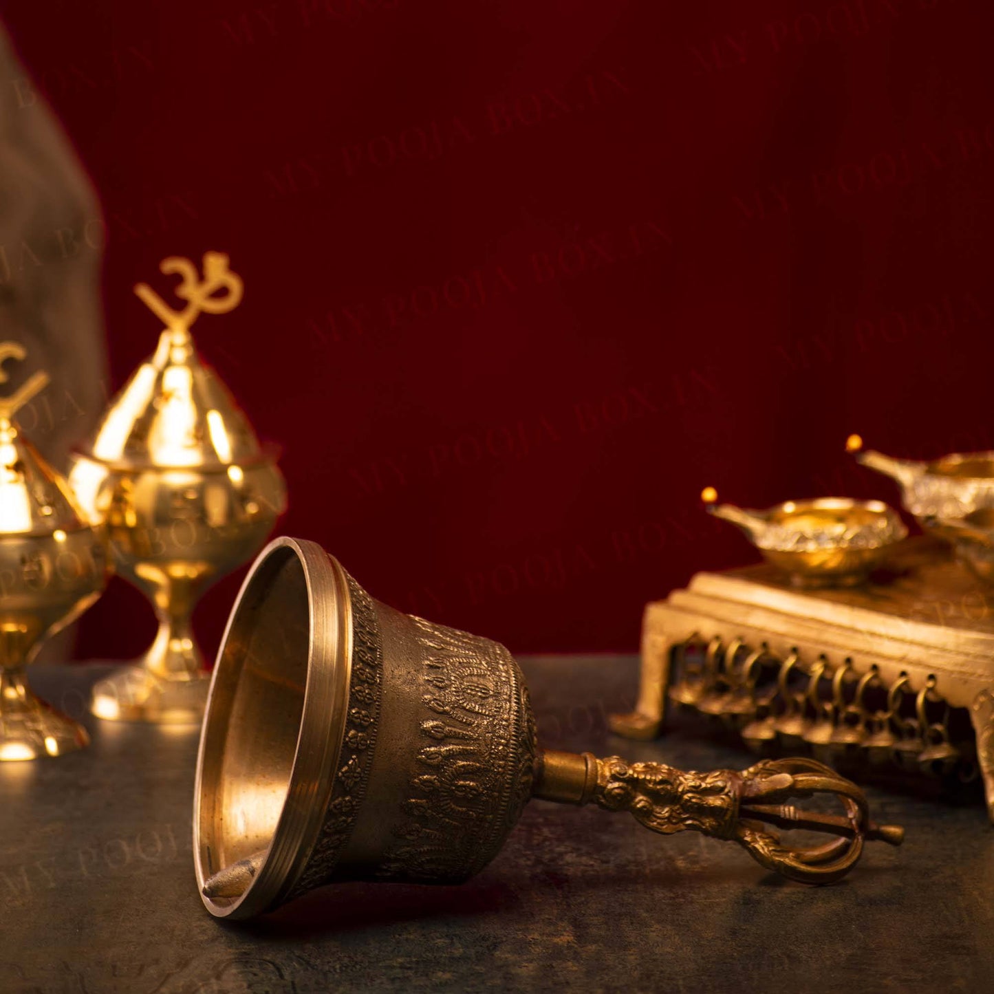 Antique Brass Bell Large