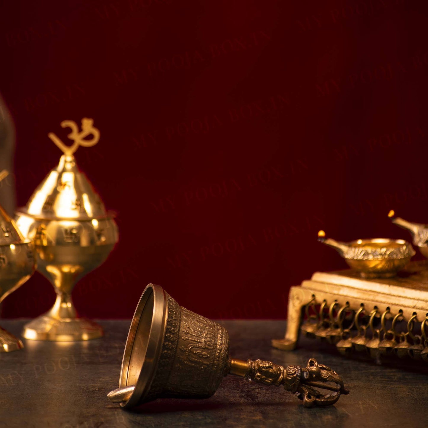 Antique Brass Bell Large