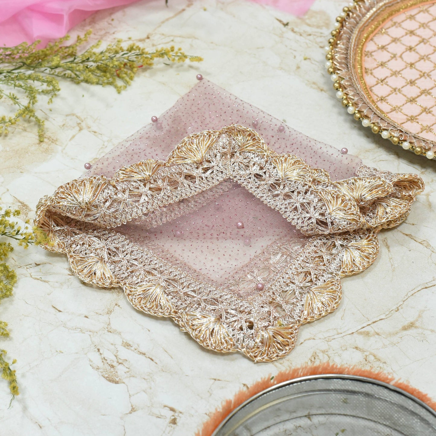 Lovely Lilac Thali Cover