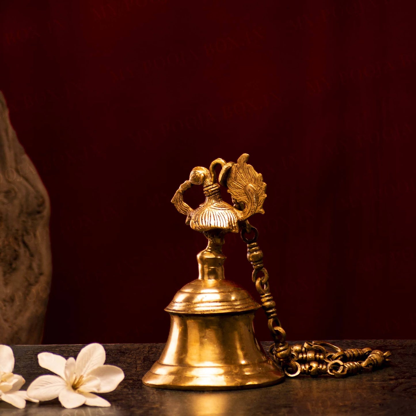 Handcrafted Brass Hanging Peacock Bell