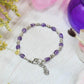Silver Amethyst Crystal Bracelet