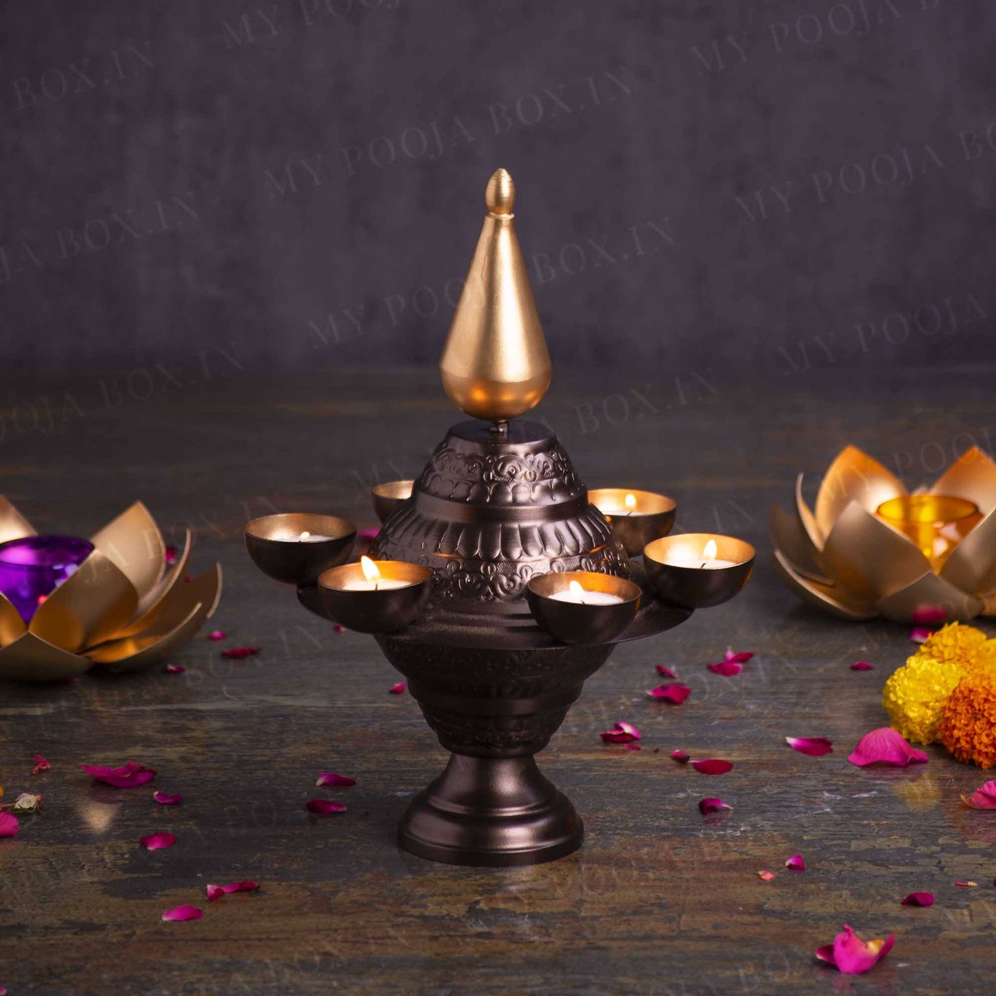 Enchanting Deepavali Traditional Tlight Lamp