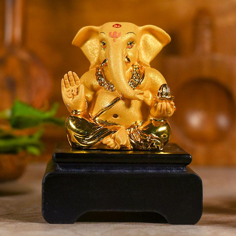 Golden Ganesha Idol
