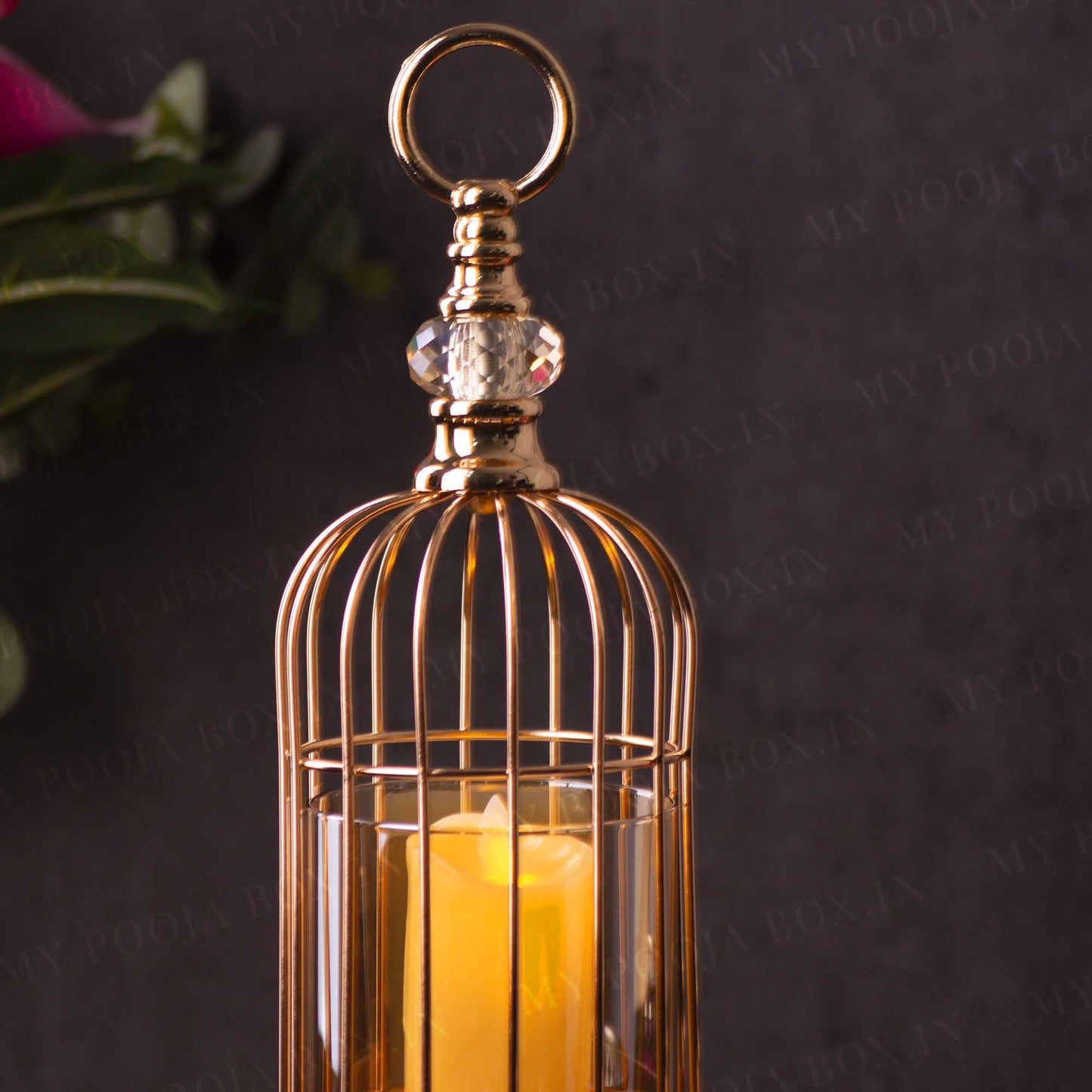 Elegant Bird Cage Candle Holder