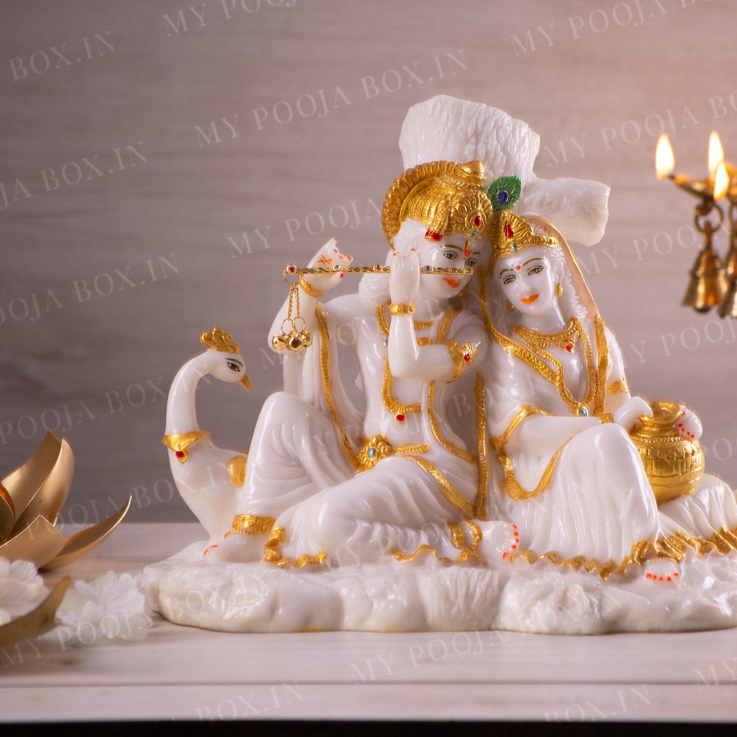 Divinity Lord Radha Krishna Statue