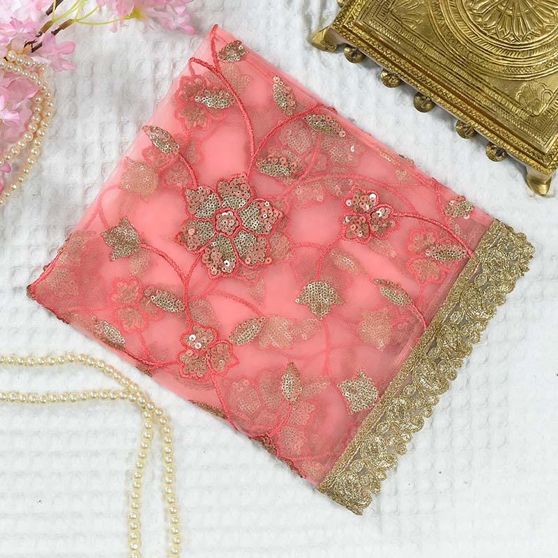 Beautiful Peach Chowki Cover