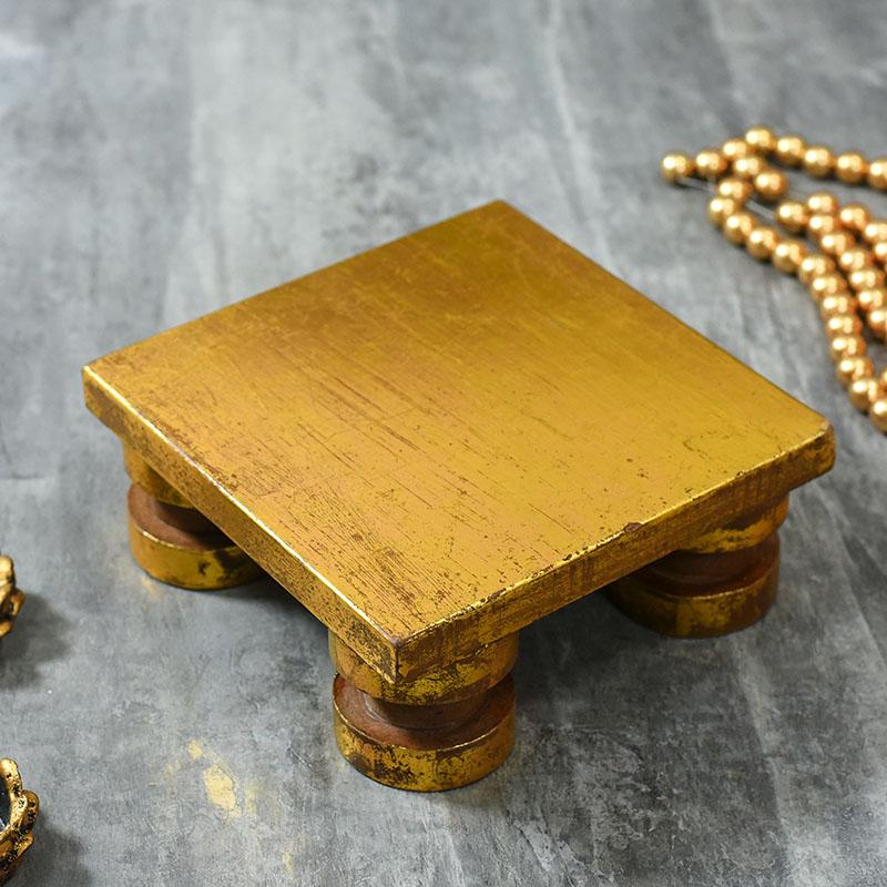 Wooden Pooja Chowki
