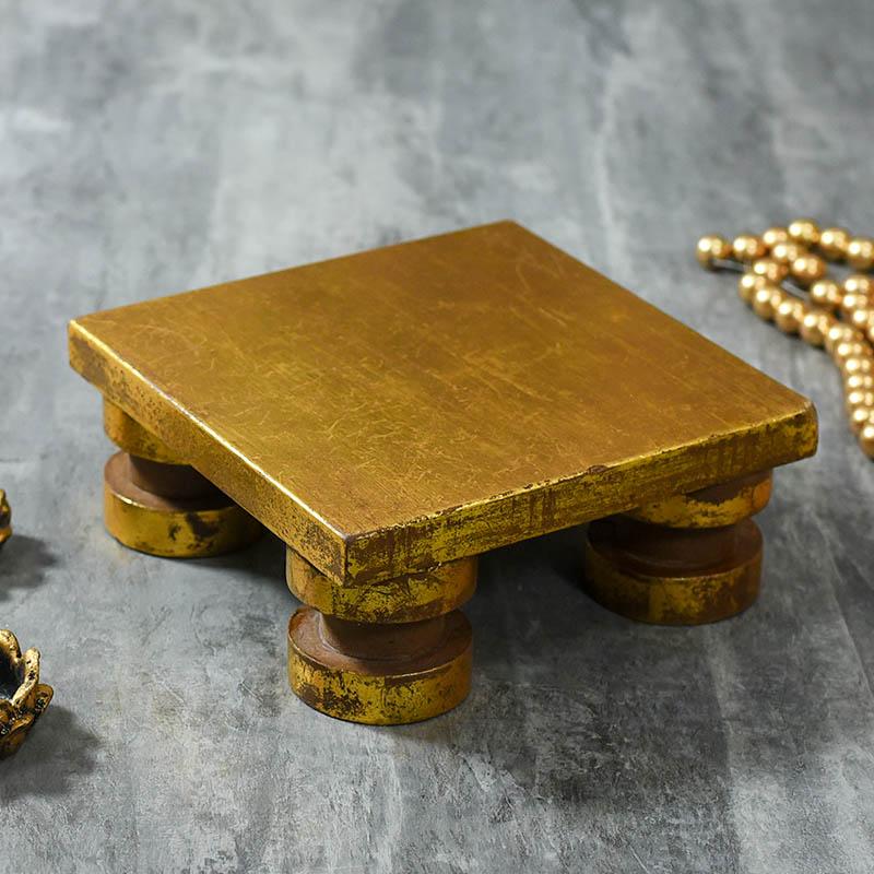 Wooden Pooja Chowki