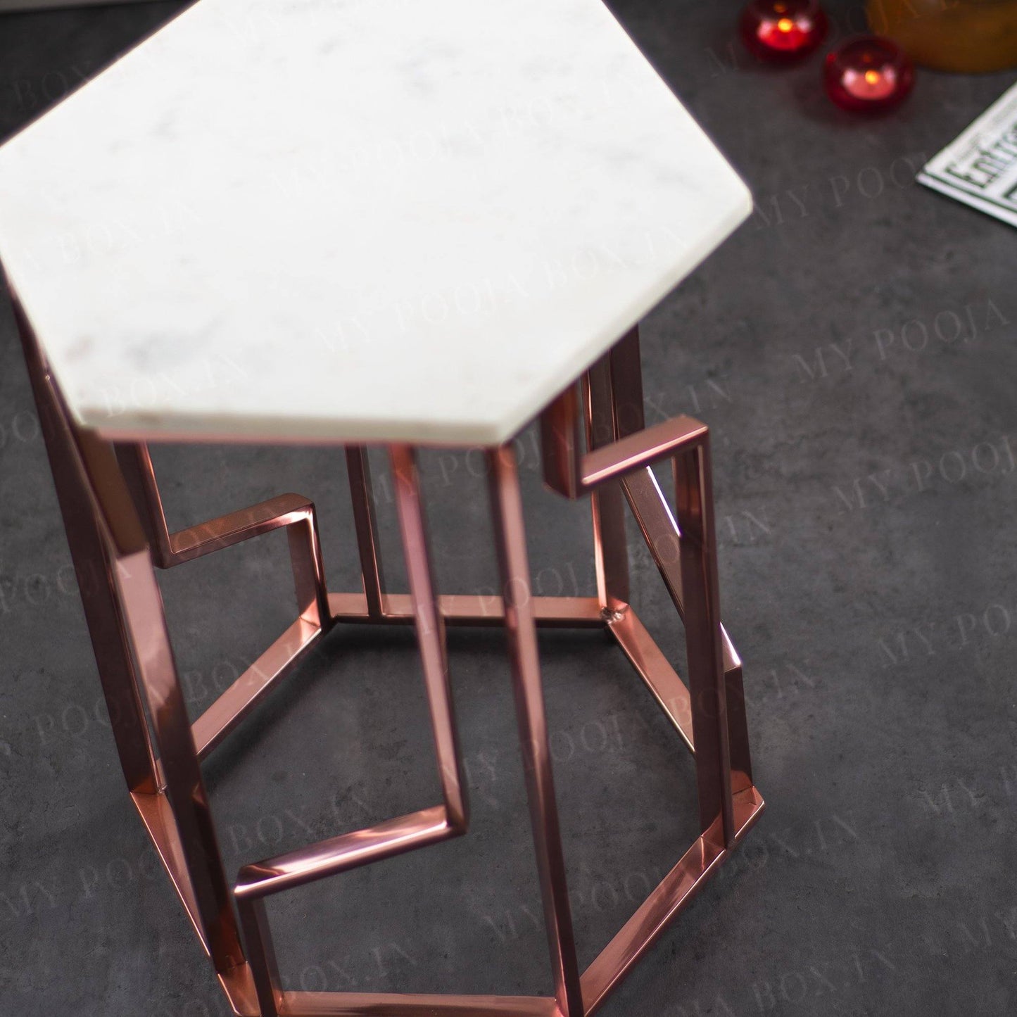 Marble Top Side Table