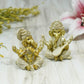 Exquisite Handmade Clay Ganesha Figurines (Set of 2)