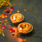 Traditional Golden Brass Diya (Set of 2)