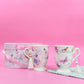 Butterfly Theme Vintage Tea Cups (Set of 2)