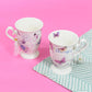 Butterfly Theme Vintage Tea Cups (Set of 2)