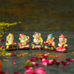 Cute Instrumental Ganesha Showpiece Set of 5