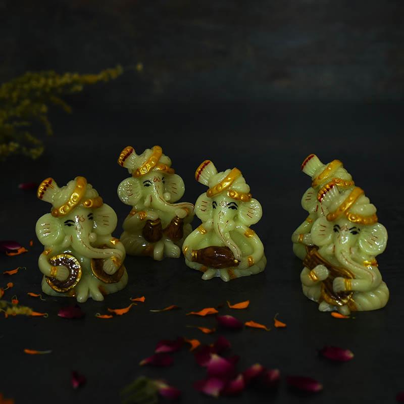 Ganesha Musical Influence Showpiece Set of 5